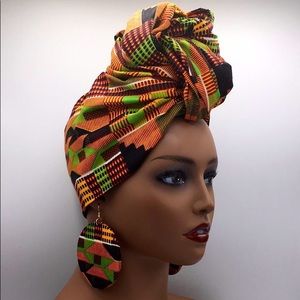 Kente Head Wrap 72x22